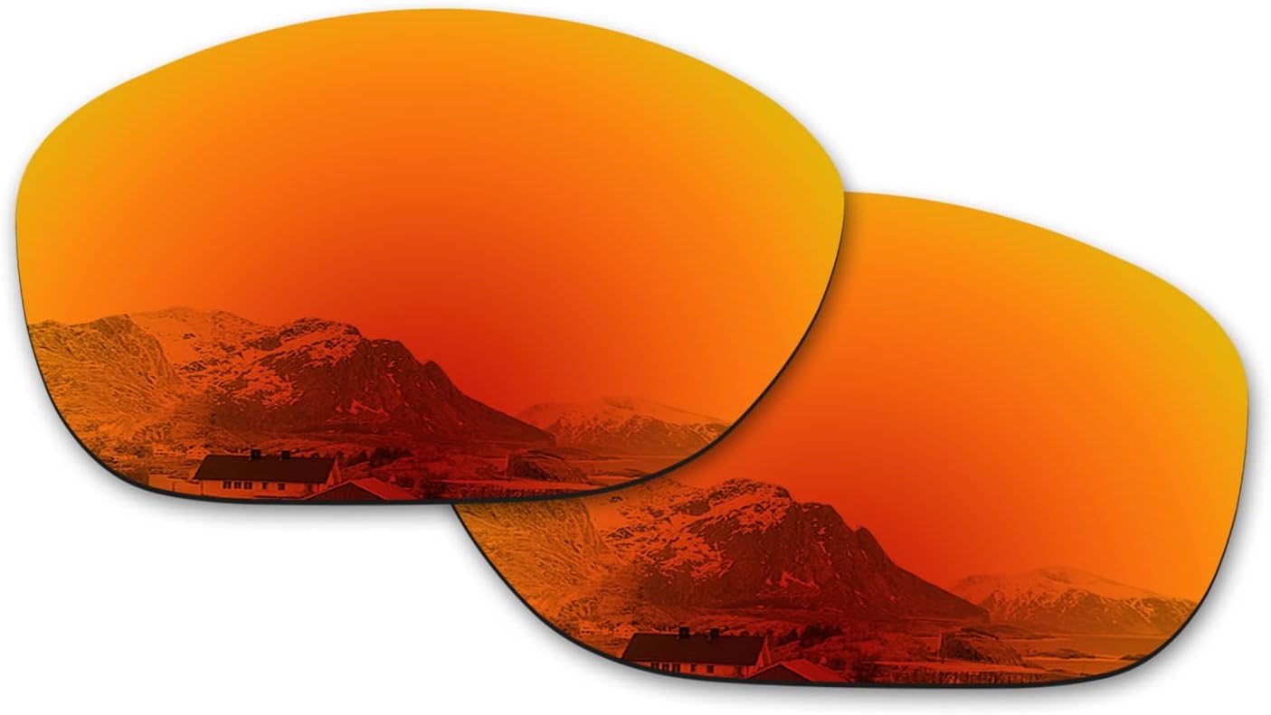 Mirror Polarized Replacement Lenses for Oakley Pit Bull OO9127 Sunglasses - Rich Options