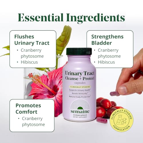 Image of Semaine Peri /Menopause & Urinary Defense Bundle, Hot Flashes, Brain Fog, Sleep & Urinary Tract Health Support, Clinically-Studied Ingredients - 1 Month