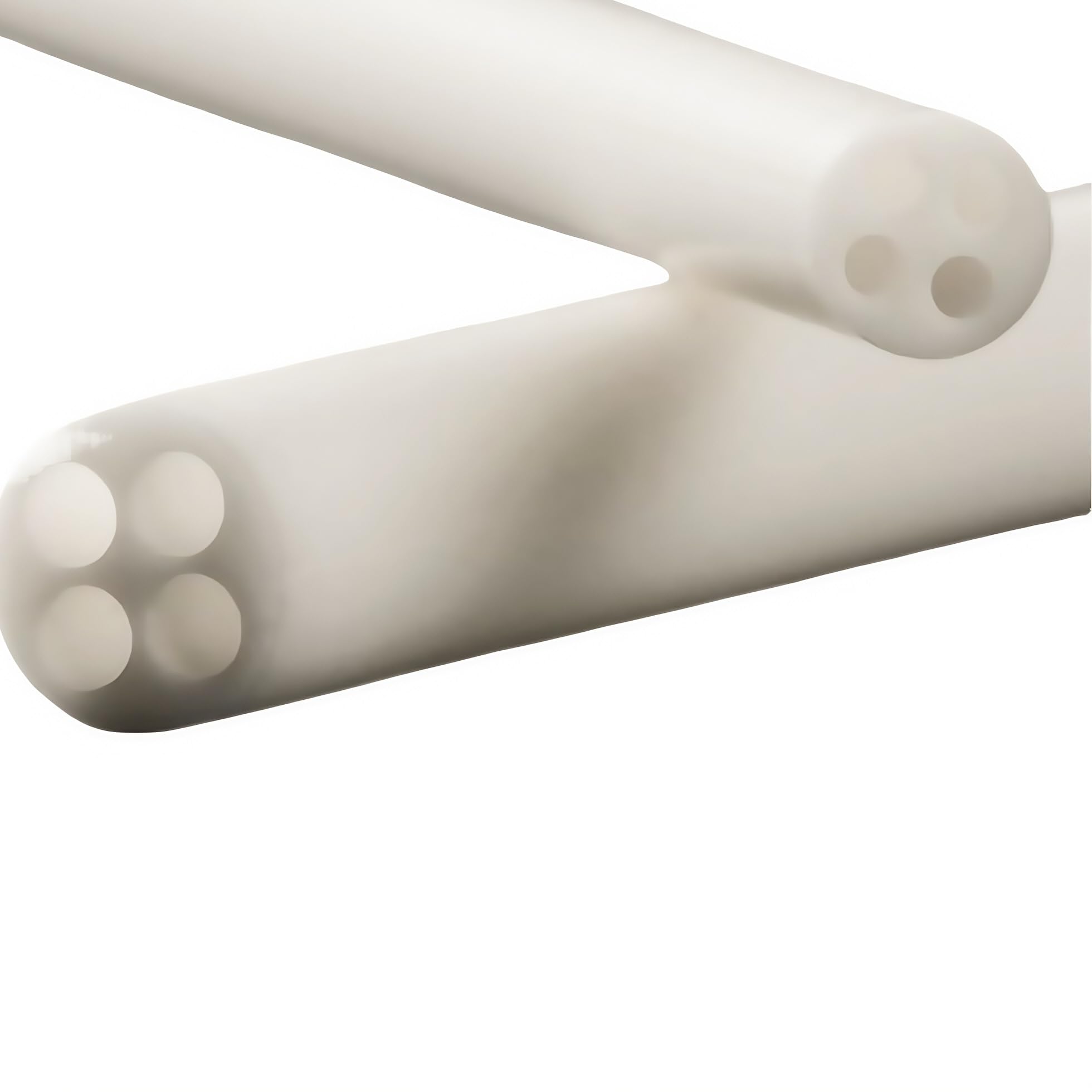 Aluminiumoxid-Keramikrohr, Packung mit 2 Aluminiumoxid-Keramikrohren 4 Löchern for Heizungen in mehreren Größen(500MM*8MM*2MM)