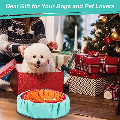 Vivifying Snuffle Mat for Dogs, Washable Interactive Game Toy Dog Feeding Mat Encourages Natural Foraging Skills and Slow Eating