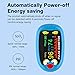 Rechargeable Child Pulse Oximeter – Oxygen Monitor for Kids and Babies, Pediatric Fingertip Blood Oxygen Saturation & Heart Rate Monitor with OLED Display, Auto Shut-Off, USB-C Charging Cable Included- blue