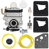 Kizut FG100 GX31 Carburetor for Honda FG100 Tiller GX22 GX31 Engine String Trimmer Parts Replace 16100-ZM5-A95 Carb Primer Bulb Filter Replacement Kit