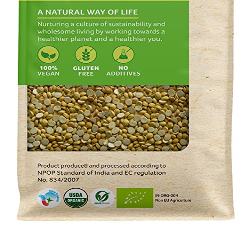 Organic Tattva Roasted Bengal Gram (Chana Dal), 500G Usda Certified #TOP1