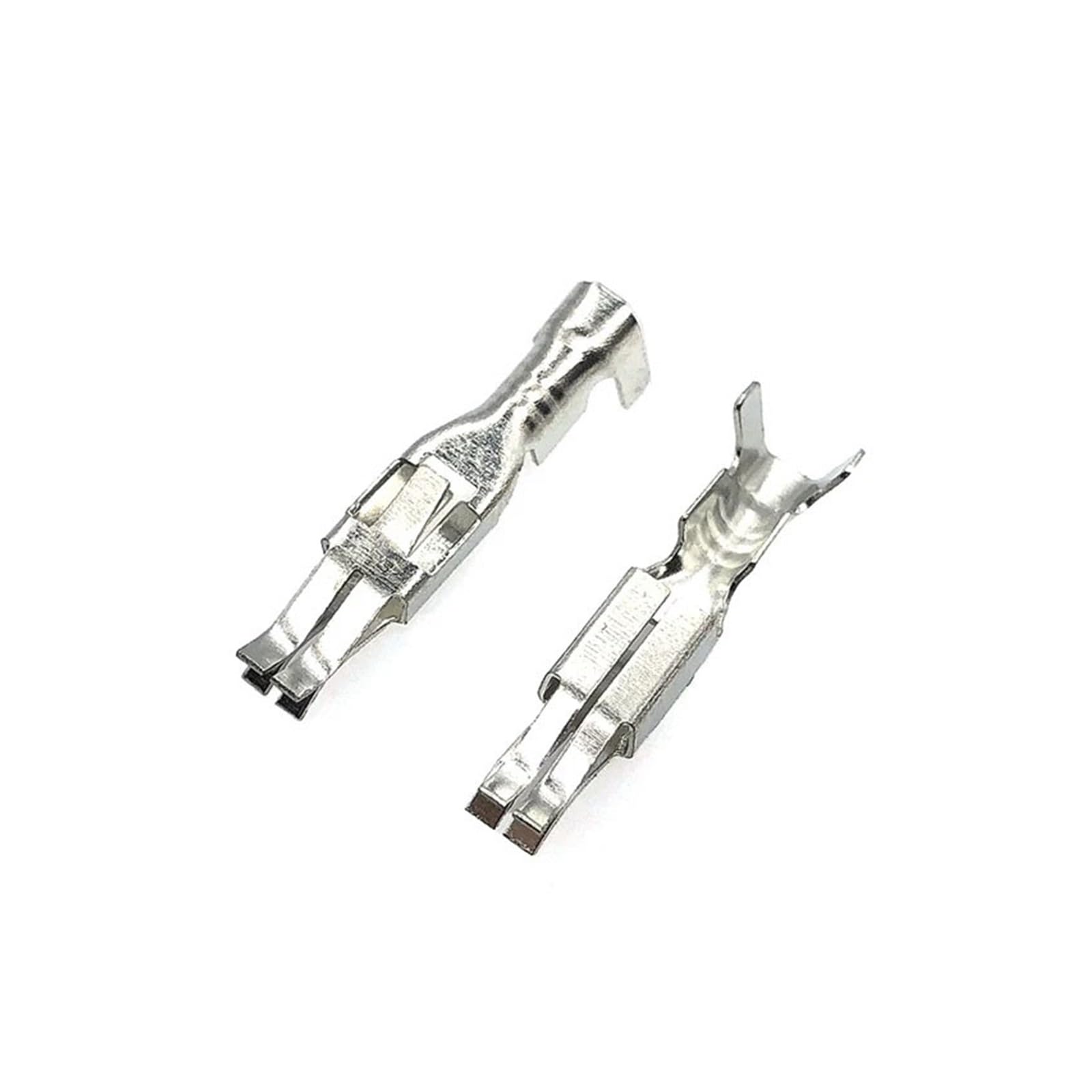 Kabelverbinder, 50 Stück DJ622-E3.5A Nicht isolierte 3,5-mm-Buchsen-Crimpstift-Spleißklemme(500 Pcs)
