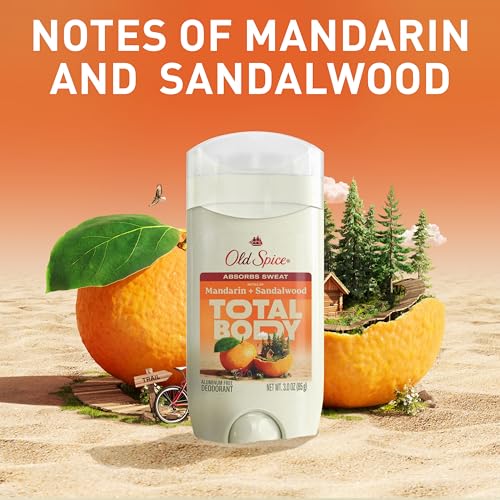 Old Spice Whole Body Deodorant Stick for Men, Aluminum Free, Mandarin + Sandalwood Scent, 24/7 Odor Protection, 24/7 Freshness, Dermatologist Tested, Gentle on Skin, Safe to Use All Over, 3.0 oz - image 7