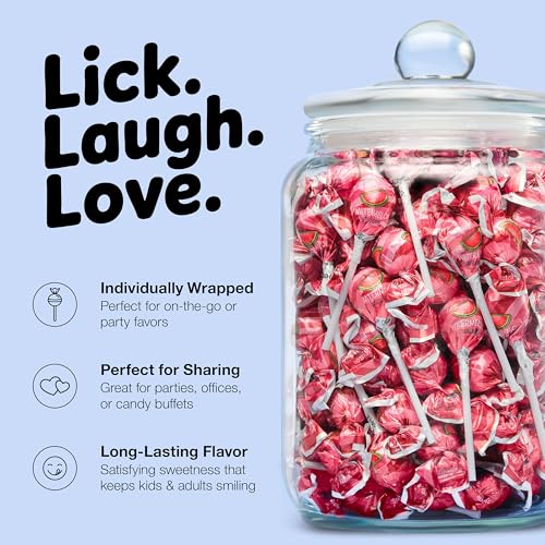 Watermelon Lollipops – 65 Count Bulk Candy Pack, Individually Wrapped – Fruity Suckers for Kids, Parties, Birthdays, Events & Parades - Thumbnail 5