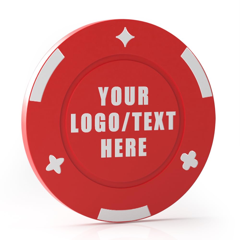 Sunyoungift 100-1000 Personalized Plastic Beer Tokens, Full Color Print Your Logo and Text, Poker Chips for Festival, Bar, Party, Wedding, Business Event, Card Game (A)