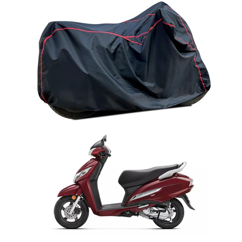 Image of Waterproof Scooter Cover Compatible with Honda Activa 125 Fabric UV Protection (Black)