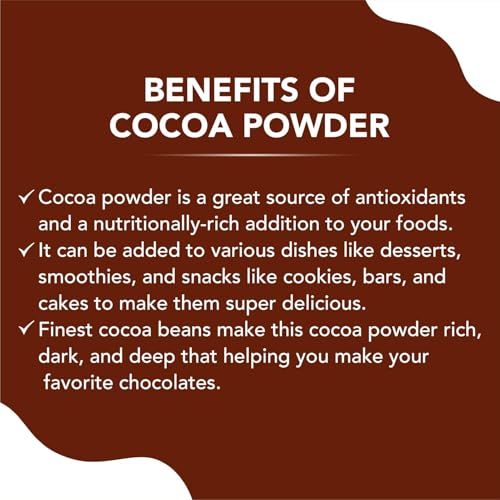 Image of KOR Natural Cocoa Powder - 100 Grams (Pack Of 1) / Coco Powder Used in Biscuits, Ice Cream, Dairy Drinks and Cakes | Shakes, Smoothies, Frosting Making | Unsweetened Powder