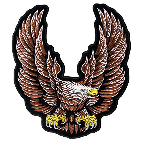 Parche de águila de ala alza multicolor Hot Leathers de 10x11 pulgadas
