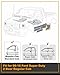 Autoholic Cab Corner Kit Black Fit for 1999-2016 Ford Super Duty F250 F350 Regular Cab Standard Cab Crew Cab Driver & Passenger Side NOT for Ext cab