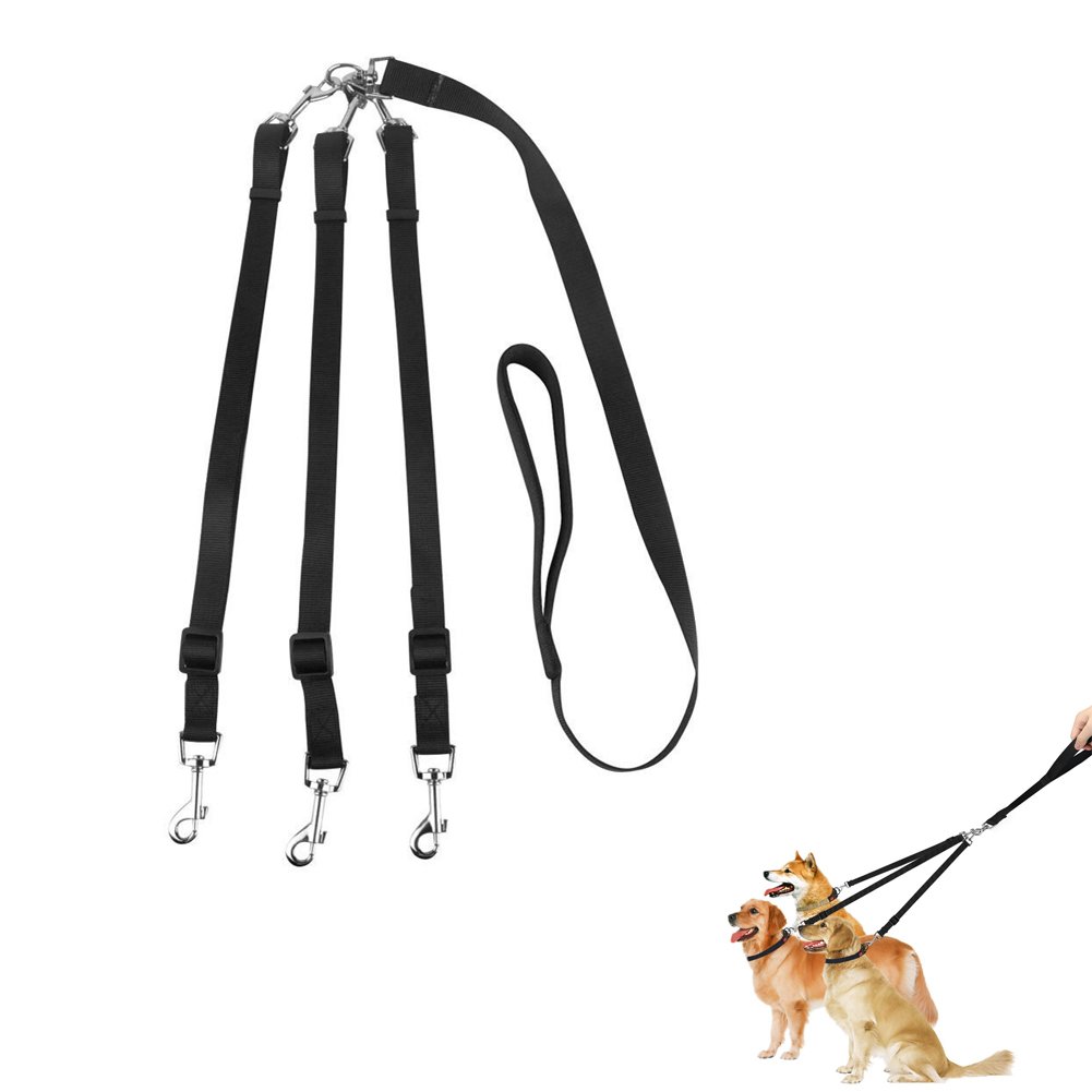 three dog leash coupler