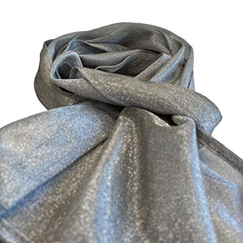 Image of EMF Scarf Shielding 5G RF and EMF made with Silver Fabric, Unisex (Silver STU)