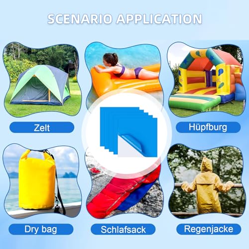 KHIRY Selbstklebende Reparaturflicken Pool für Schwimmbecken 60 Stück Pool Reparaturset Unterwasser PVC Pool Reparaturset