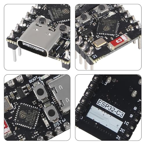 Image of ESP32-C3 Super Mini USB C-Type Development Board | Compact WiFi and Bluetooth Board | Ideal for IoT and Embedded Projects (Pre-Loaded with Tested Code)