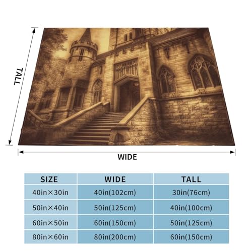 Plaid de canapé château médiéval pour vos soirées cocooning - 6