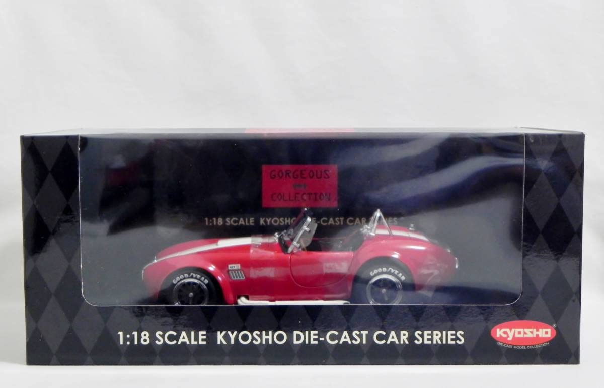 Amazon | 京商 1/18 シェルビー コブラ 427 S/C レッド/ホワイトライン