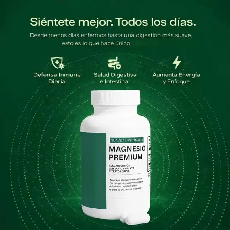 Glicinato de magnesio, apoyo para el sueño y el confort digestivo