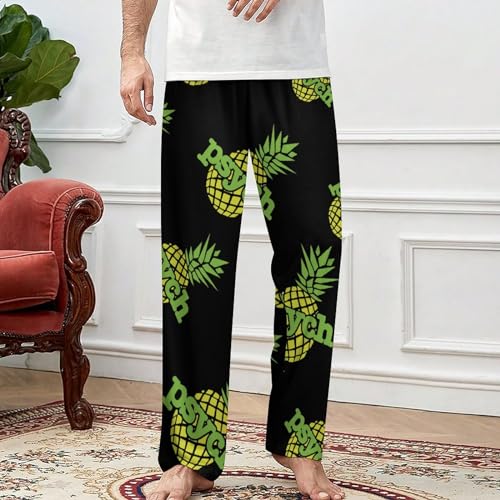 Psych Pineapple Soft Pajama Pants Casual Lounge Pants Joggers Pj Bottoms with Pockets for Men Women3
