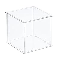 Vista 12 de MECCANIXITY Estuche de exhibición transparente, caja de acrílico para ensamblar caja a prueba de polvo, 7.9 x 7.9 x 11.8 pulgadas