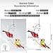 Stained Glass Cardinal Suncatchers for Women Gifts,Male & Female Cardinal Sun Catcher Stained Glass for Window Hangings,Red Birds Sun Catchers for Christmas Dec, Rememberce Gifts for Bird Lovers