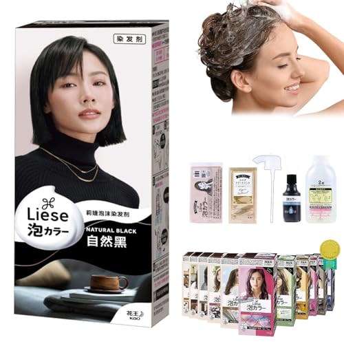 Liese Bubble Hair Color, Liese Hair Dye, Liese Hair Color, Kao Liese Bubble Hair Color Japanese, Liese Hair Dye Japanese, Tinte Japones Liese, Natural Bubble Plant Hair Dye, for All Hair Types(14)