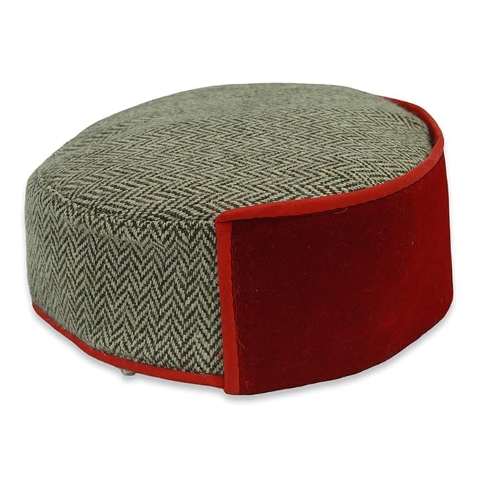 Image of Vastraa Fusion Himachali Topi for Men | Nepali Headwear | Traditional Kullu Cap | Pahadi Topi | Kashmiri Hat | Wool Handcrafted Ethnic Wear