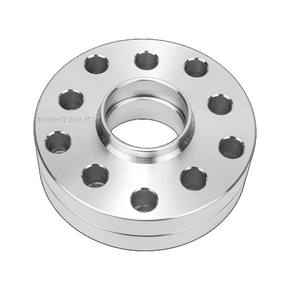 DAMGA para VW para Golf 2x1 5mm/2x20mm Espaciadores De Rueda Centrados Y Pernos 57,1mm 5x10 0/5x112mm Espaciadores Ruedas (Color : 15mm)