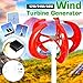 3000W/4000W/5000W Horizontal Wind Turbine Generator Kit - 5 Blades, 12V/24V/48V, 3 Phase AC, Charge Controller, Renewable Energy Solution, Efficient Vertical Turbines