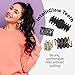 Wet Brush Fashion Claw Clips, Assorted Sizes - 4-Pack, Neutral Colors - Great for Easily Pulling Up Your Hair - Pain-Free Hair Accessories for Women, Men, Boys and Girls