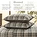 Woolrich Reversible Quilt Cabin Lifestyle Design - All Season, Breathable Coverlet Bedspread Bedding Set, Matching Shams, Oversized Full/Queen, Tasha Plaid Tan/Brown 3 Piece
