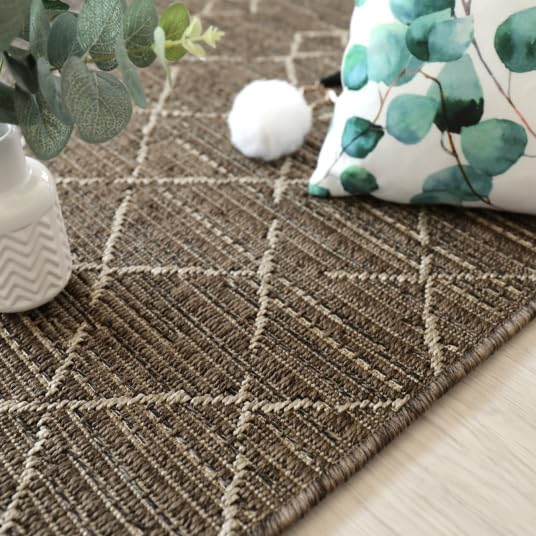 BALTA Tapis de terrasse - Scandinave - Marron foncé - 160 x 230 cm