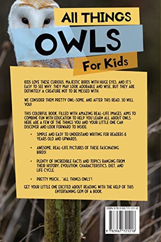 All Things Owls For Kids: Filled With Plenty of Facts, Photos, and Fun to Learn all About Owls - Image 2
