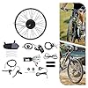 36V 500W Electric Bike Conversion Kit, 24In Ebike Conversion Kit, Front Wheel Powerful Motor, E-Bike Hub Motor Conversion Kit Brushless Gear Motor Kit with PAS, LCD Display #3
