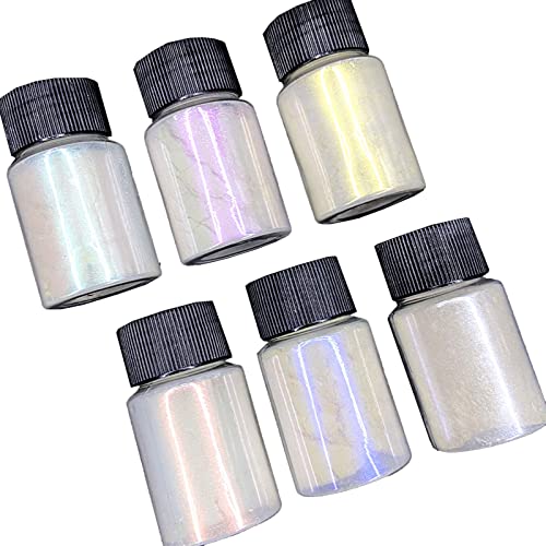 Ankexin 6Bottle/Set Magic for Aurora Resin Mica Pearlescent Pigments Colorants Resin Jewelry Making Crafts Arts Handmade Accesso