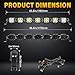 Willpower 46 inch 210W Straight Curved Adjustable & Linkable LED Light Bar with Wiring, Spot Flood Beam Off Road 4X4 Driving Fog Lights for 12V 24V Vehicle 4WD Car ATV UTV SUV Truck Tractor Trailer