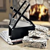 MOUMOUTEN Papier-Brikett-Hersteller, Papier-Ziegel-Hersteller, strapazierfähige Zeitungs-Ziegel-Recycler-Presse, kartonfreier Brennstoff-Kompressor zum Heizen von Feuerherden zu Hause (25,6 x 12,6 x 8