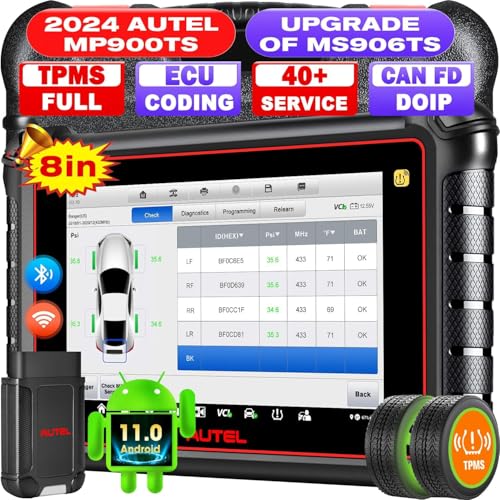 Autel MAXIPRO MP900TS NEWEST Maxipro Mp900Ts, 2024 8In Mp900-Ts Up Of Maxisys Ms906Ts Mp900-Bt Mk900-Ts, Top Tpms As Ms906 Pro-Ts, Pro Ecu Coding, Bidirectional Control, 40+ Service, All System Obd2 Scanner cover