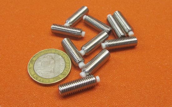18-8 Stainless Steel Nylon Tip Set Screw 1/4-28 x .750