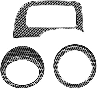 【Dextraplus】エアコン換気口パネル「N-ONE に対応 JG3型 JG4型 2020年 -」For NONE 対応品 ホンダ専用車種 メーターパネル 吹き出し口フレーム サイド送風口カバー ガーニッシュ ドレスアップ アクセサリー 雰囲気 簡単インストール ABS製 装飾 内装 (カーボン柄)