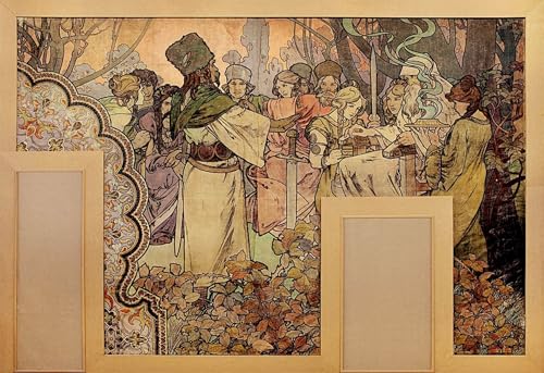 Alphonse Mucha art portrait en calendrier sur toile, une reproduction de qualité premium