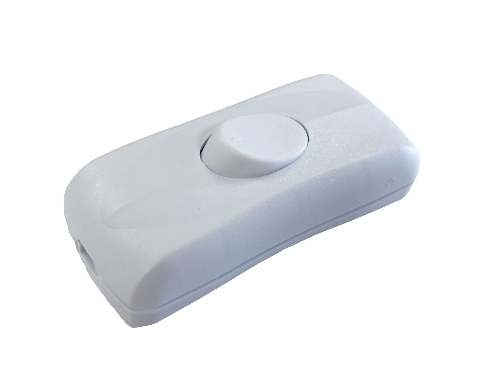 Dencon Accessories White 2461W Inline Rocker Switch, 2 Core, Dp, 2A