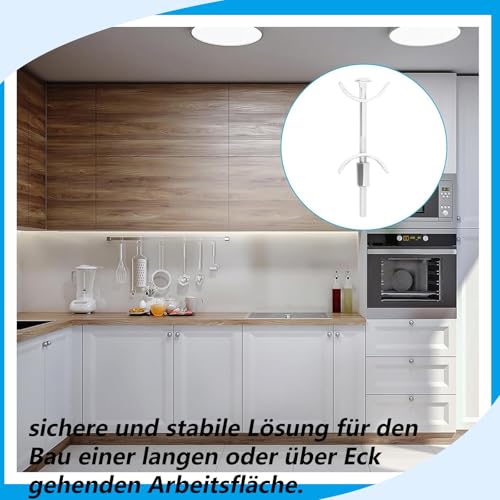 Arbeitsplattenverbinder 6 Stück Möbelverbinder 100 mm Plattenverbinder, Massivholzverbinder Arbeitsplatte Verbindungsschraube, Sichere und stabile Lösung zum Arbeitsplatten verbinden