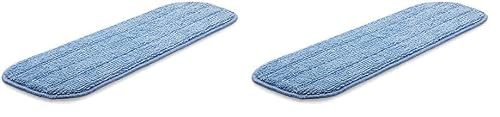 E-Cloth Deep Clean Mop Head, Microfibre Blue, Microfiber, 2 Pack,12.00 x 19.60 cms