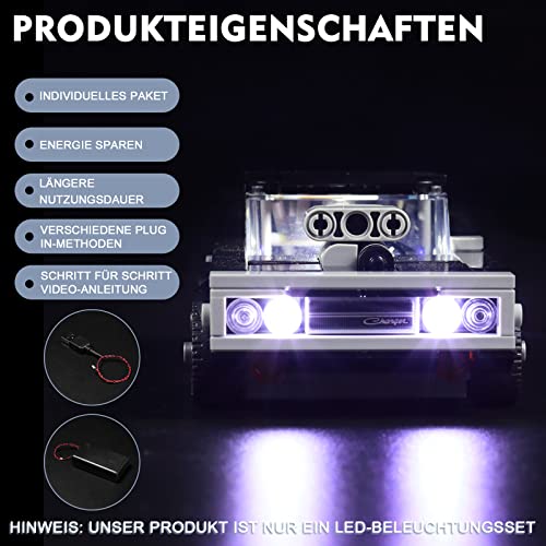 LED Light Set for Lego Speed Champions Fast & Furious 1970 Dodge Charger R/T - Image 4