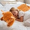 Fanunny Highland Cow Stuffed Animal 33",Long Highland Cow Plush, Cattle Body Pillow Plushies Gifts for Kids and Adults #1