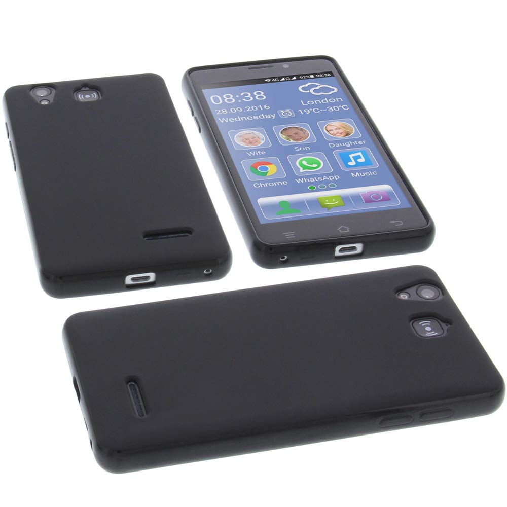 foto-kontorProtective case compatible with Switel eSmart M2 rubber TPU mobile phone cover black