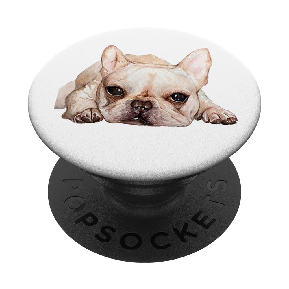 Love French Bulldog Gift for Frenchie mom Dog Birthday PopSockets Adhesive PopGrip