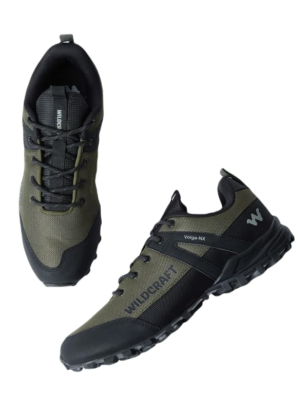 Image of Wildcraft Stylish Men Volga NX Low Ankle Outdoor Shoes- Denim Black