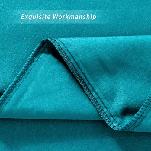 Image of Queen Size Zipper Pillow Cases Set of 2,Freshwater Blue,20x30 Inches | Soft Comfortable, Not Shrink, Breathable Luxury